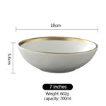 Gold Soap Ceramic White And Black Dinnerware