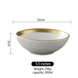 Gold Soap Ceramic White And Black Dinnerware