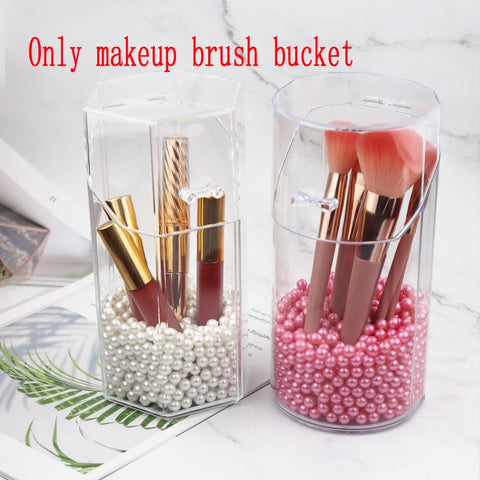 Acrylic Makeup Brush Holder Makeup Organizer Box – KEYSTONE HOME GOODS